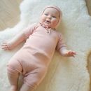 Sommerdress i ull med silke - Dus rosa