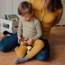 Tynne ullsokker i ribb-kvalitet for barn - Naturgrå