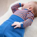 Babybukse i ull med silke - Klarblå