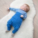 Babybukse i ull med silke - Klarblå
