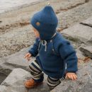 Babygenser i ullfleece - Marineblå