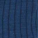 Ribbestrikket babystrømpebukse i ull med bomull - Marineblå