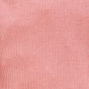 Ribbestrikket babybukse i ull med silke - Lys rose