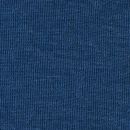 Singlet i ull med silke - Marineblå
