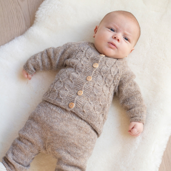 Lille spurv hentesett - Strikk