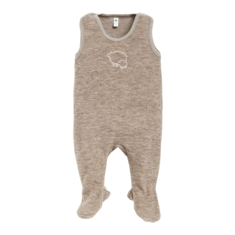 Sparkebukse i ullfrotte, med fot