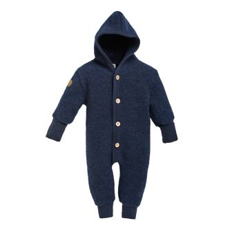 Ullfleecedress med hette