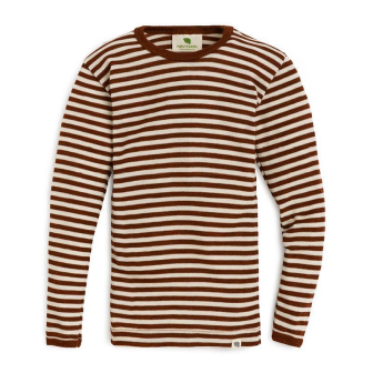 Ulltrøye barn - Cayenne/natur