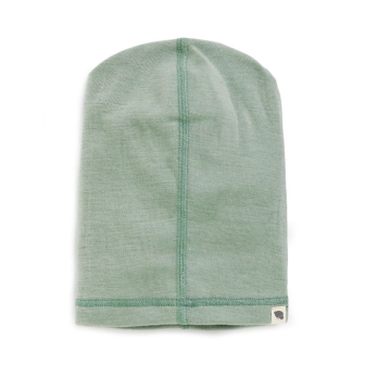 Lue i ull med silke -Dus mint