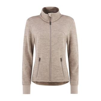 Damejakke i ullfrotté