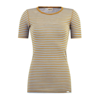 Ulltrøye dame, kort erm, ull med silke