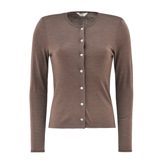 Cardigan i ull med silke 