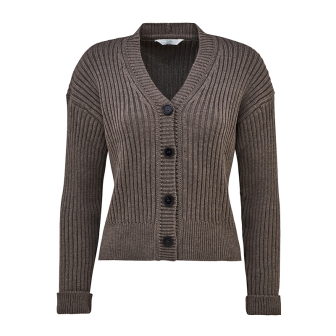 Ribbestrikket cardigan