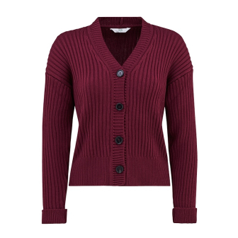Ribbestrikket cardigan