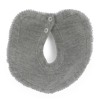 Siklekrage i ull Gråstein